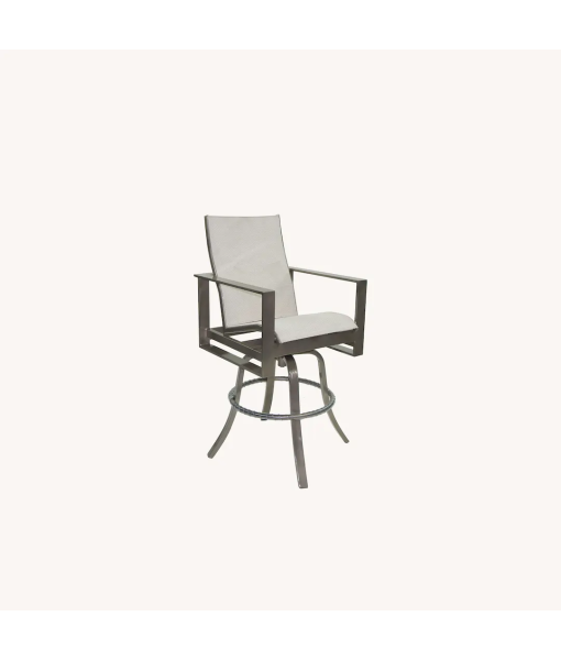 Park Place High Back Sling Swivel Bar Stool