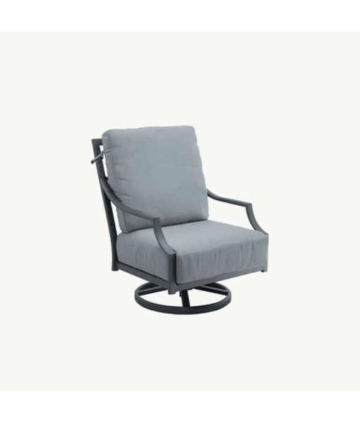 Lancaster High Back Cushioned Lounge Swivel Rocker