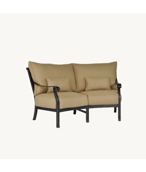 Madrid Cushioned Crescent Loveseat