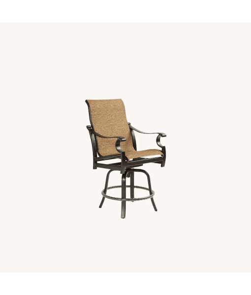 Monterey High Back Sling Swivel Counter Stool