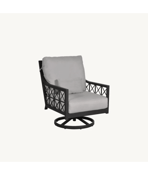 Saxton Cushion High Back Lounge Swivel Rocker-Xaria
