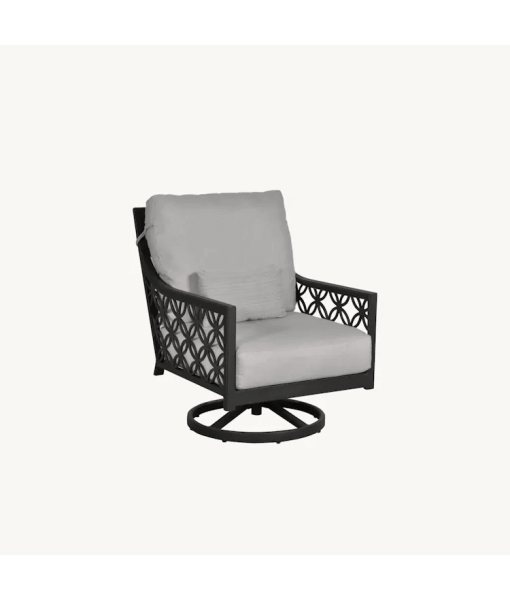 Saxton Cushion High Back Lounge Swivel Rocker-Orleans