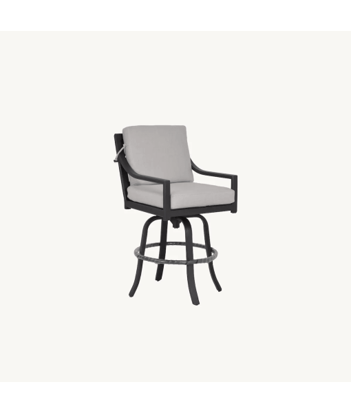 Saxton Cushion Swivel Bar Stool-Orleans