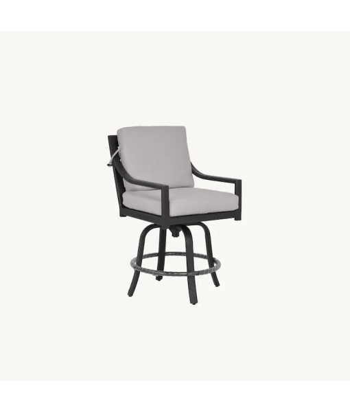 Saxton Cushion Swivel Counter Stool-Orleans
