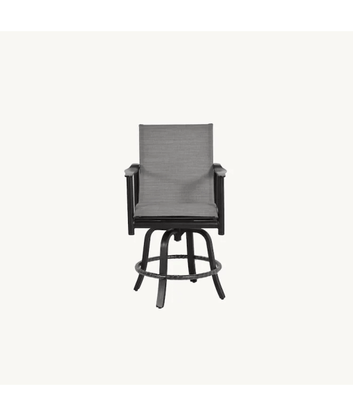 Barbados Padded Sling Swivel Counter Stool