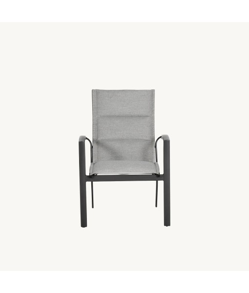 Santorini Stackable Padded Sling Dining Chair Santorini Stackable Padded Sling Dining Chair