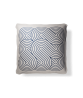 Plume Pillows 20×20″ Spiral Ivory/Indigo Throw Pillow