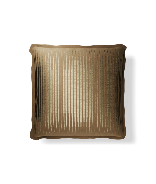 Plume Pillows 20×20″ Rhythm Clay/Gold Throw Pillow