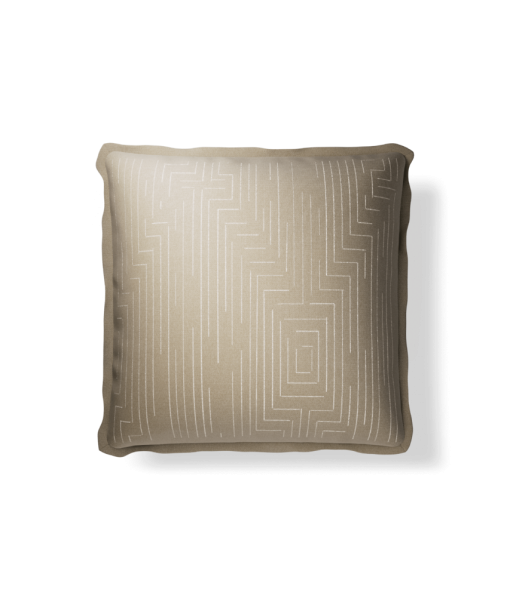 Plume Pillows 20×20″ Maze Desert/Ivory Throw ...