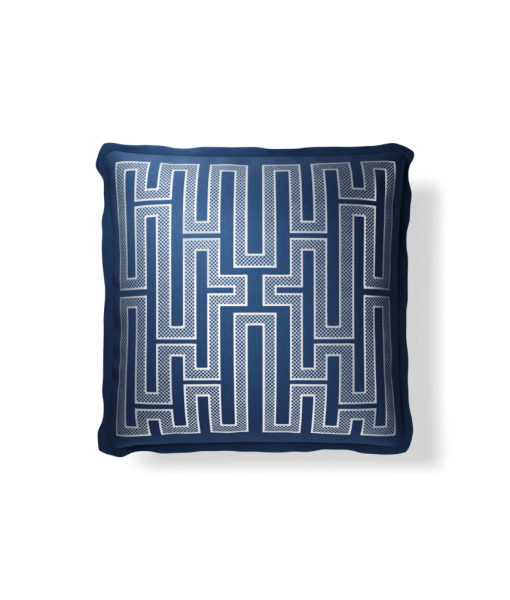Plume Pillows 20×20″ Hampton Indigo/Ivory Throw Pillow