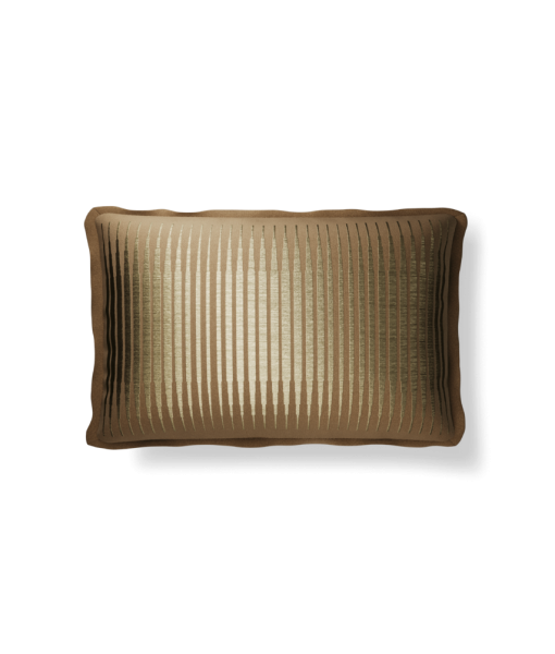 Plume Pillows 14×22″ Rhythm Clay/Gold Throw Pillow