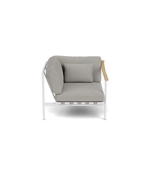Around Deep Seating - Single Aluminium Left Arm / Teak Right Arm
