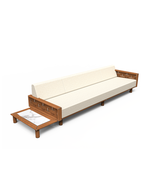 Luma Sofa with Left Plinth Table