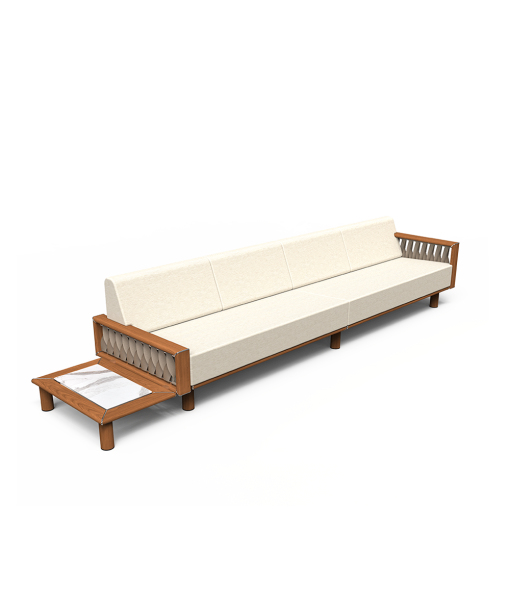 Sail Sofa with Left Plinth Table