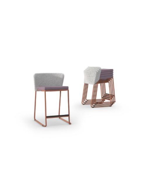 DIMANAMANA SHELL Counter Chair (Wicker Small ...