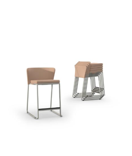 DIMANAMANA SHELL Counter Chair (Velour)