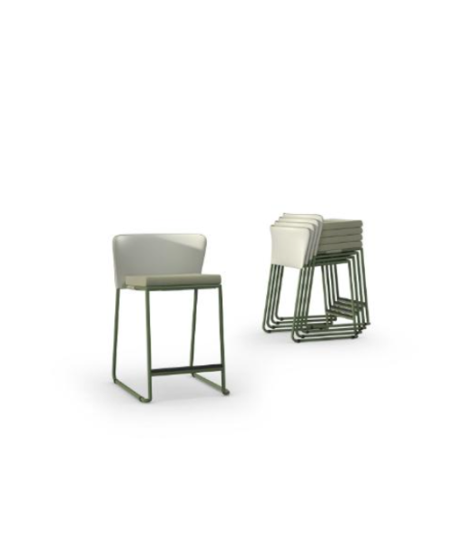 DIMANAMANA SHELL Counter Chair (Stamskin)