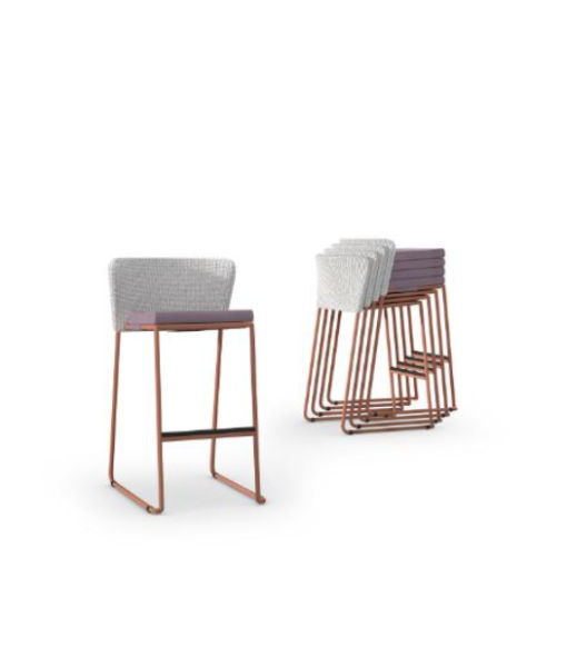 DIMANAMANA SHELL Bar Chair (Wicker Small ...