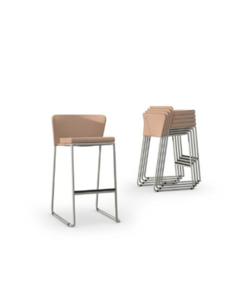 DIMANAMANA SHELL Bar Chair (Velour)