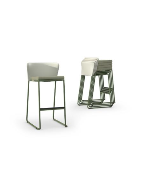 DIMANAMANA SHELL Bar Chair (Stamskin)