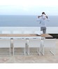BAIA extension table 230 (teak + aluminum)