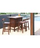 Heritage Sunset Bar Stool with Back | Classic Ipe