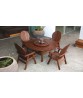 Heritage 41″ Capri Round Hi Dining Table | Classic Ipe