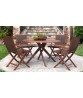 TOPAZ Folding Sling Arm Chair | Brown