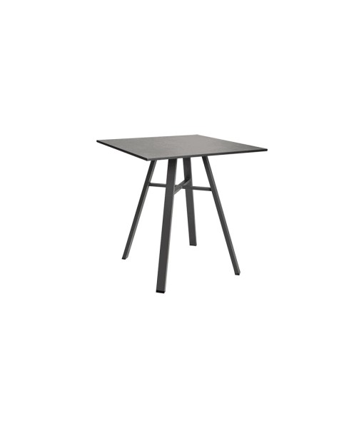 HARMONY 29″ Square Bistro Table | Gray with Dark Gray HPL Top 