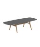 ZIDIZ Oval Table with Teak Legs