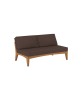 ZENHIT LOUNGE 2-SEATER IN TEAK (ELEMENT WITHOUT ARMRESTS)