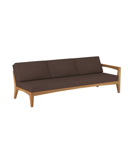 ZENHIT LOUNGE 3-SEATER LEFT IN TEAK