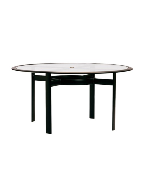 Parkway 54" Round Dining Table, Glass Top