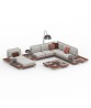 MOZAIX LOUNGE WOOD SET 05