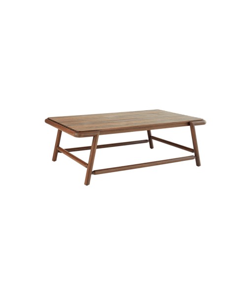 FORTE 50″ Rectangular Coffee Table with Ipe Top