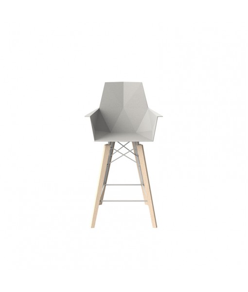 FAZ WOOD COUNTER STOOL WITH ARMS