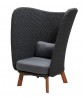 Peacock Wing highback chair